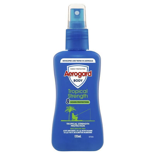 Aerogard Tropical Strength Insect Repellent 135ml Pump - 8 Hour Protection-Auzzi Store