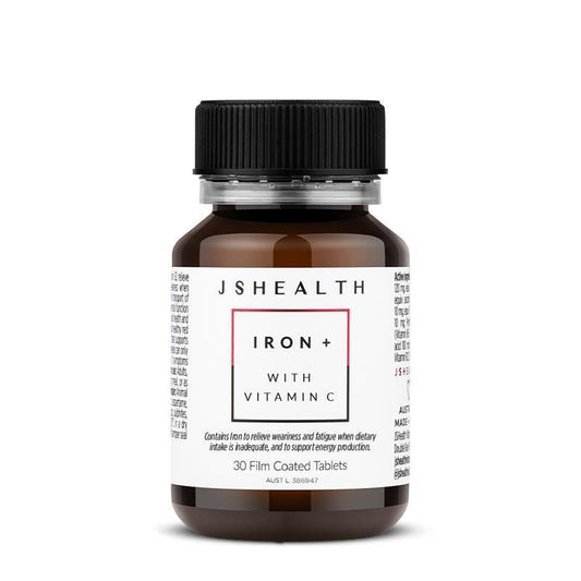 JSHEALTH Iron + 30 Tablets - Energy & Vitality Booster