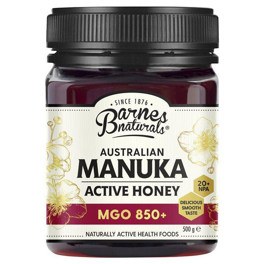 Barnes Naturals Certified AMHA Manuka Honey MGO 850+ 500g