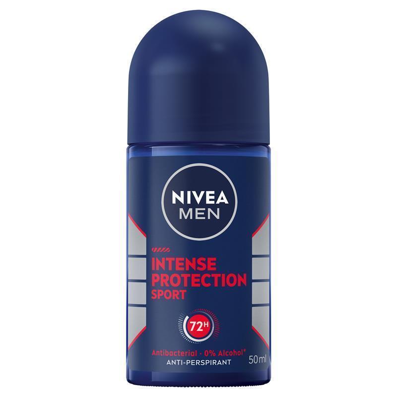 NIVEA MEN Intense Protection Sport Roll-On Deodorant 50ml - 72H Protection-Auzzi Store