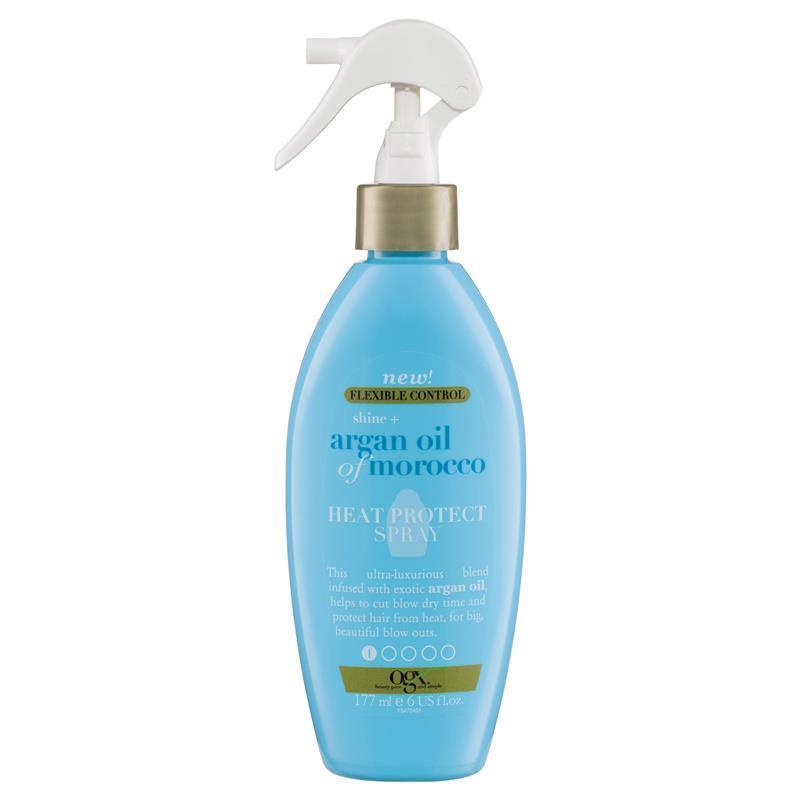 Ogx Flexible Control Shine + Hydrate Argan Oil of Morocco Heat Protect Spray 177ml - Ultimate Hair Protection - Auzzi Store