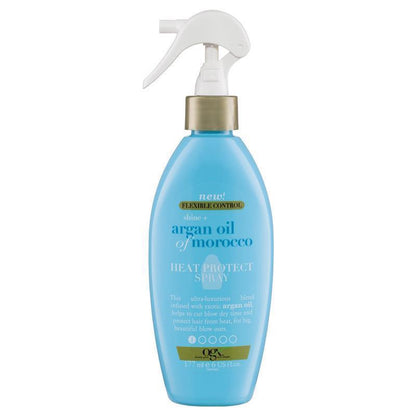 Ogx Flexible Control Shine + Hydrate Argan Oil of Morocco Heat Protect Spray 177ml - Ultimate Hair Protection - Auzzi Store