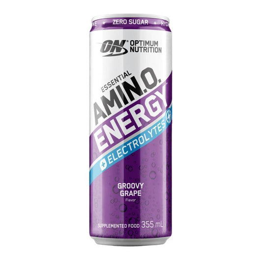 Optimum Nutrition Amino Energy Sparkling + Electrolytes Grape 355ml - Energize & Hydrate