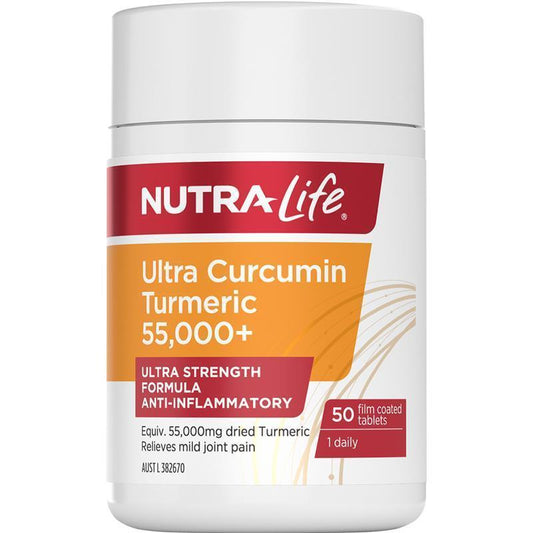 Nutra-Life Ultra Curcumin Turmeric 55000+ 50 Tablets - Powerful Anti-Inflammatory