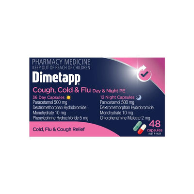 Dimetapp Cough Cold & Flu Day & Night - 48 Capsules