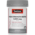 Swisse Beauty Biotin 5000mcg for Hair Skin Nails, 100 Tablets