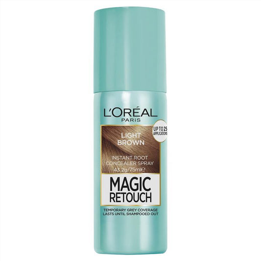 L'Oreal Magic ReTouch 4 Light Brown (Instant Grey Hair Coverage)-Auzzi Store