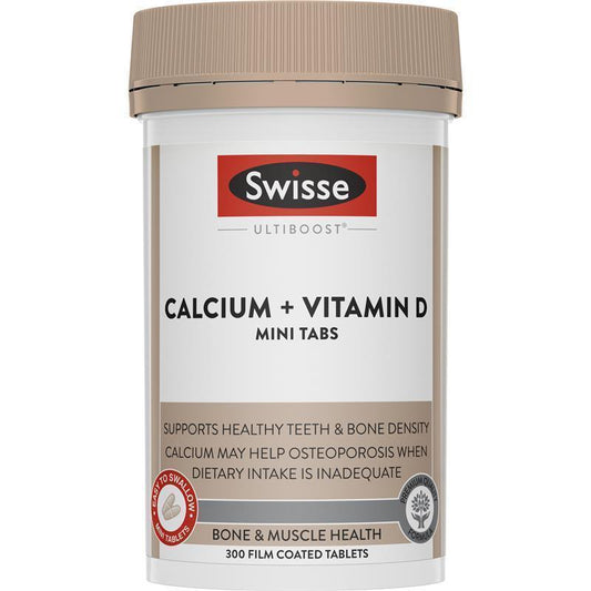 Swisse Calcium + Vitamin D3 Supplement - 300 Mini Tablets