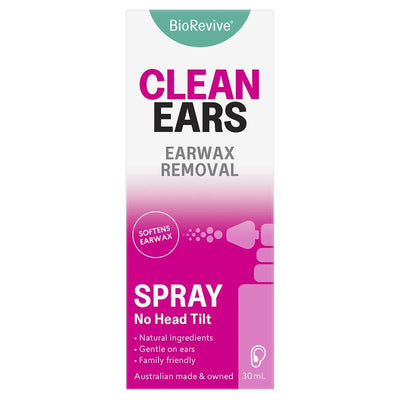 BioRevive Clean Ears Spray 30ml - Gentle Earwax Removal Solution