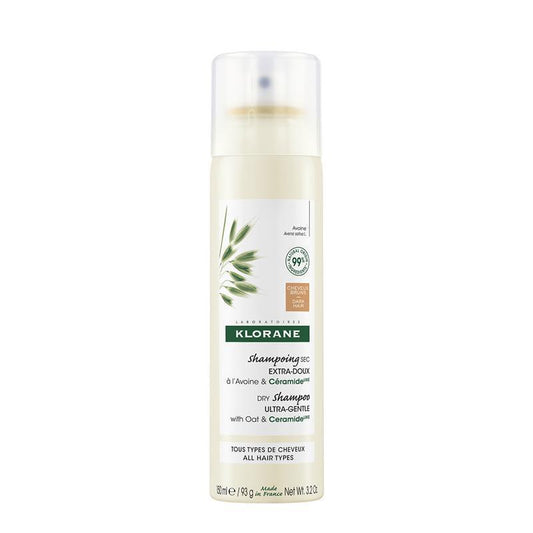 Klorane Dry Shampoo with Oat & Ceramide for Dark Hair - 150ml