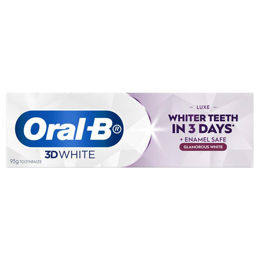 Oral-B 3D White Luxe Glamorous White Toothpaste 95g - Whitening Mint Formula - Auzzi Store