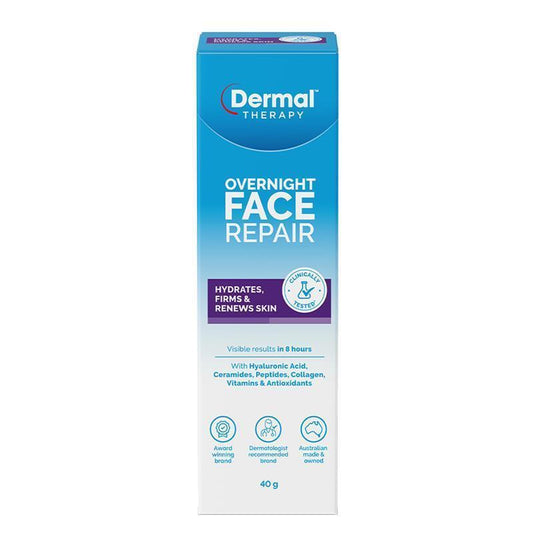 Dermal Therapy Overnight Face Repair 40g - Intensive Hydration for Dry Skin-Auzzi Store