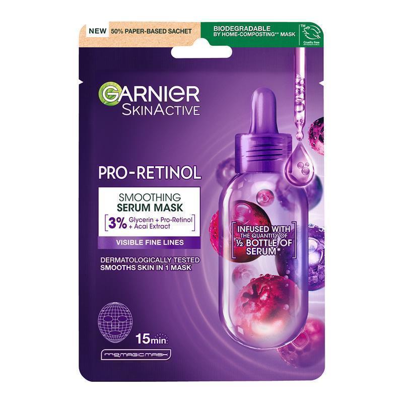 Garnier Pro-Retinol Serum Mask 15ml | Anti-Aging Treatment