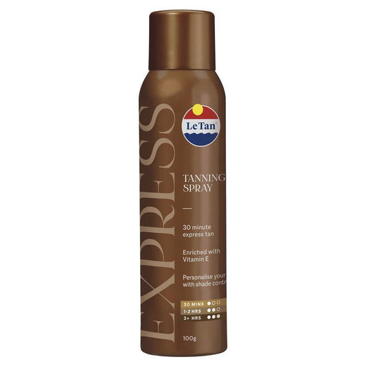 Le Tan Classic Express Self Tanning Spray - 100g for Instant Glow