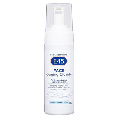 E45 Face Foaming Cleanser 150ml - Gentle Clean for Sensitive Skin