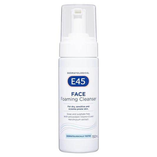 E45 Face Foaming Cleanser 150ml - Gentle Clean for Sensitive Skin