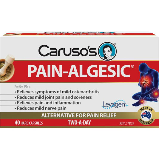 Caruso's Pain-Algesic - 40 Capsules for Mild Pain Relief