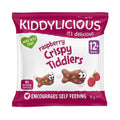 Kiddylicious Crispy Tiddlers Raspberry 12g - Fun Snack for Toddlers