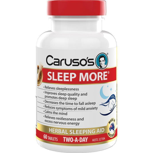 Caruso's Sleep More - 60 Herbal Tablets-Auzzi Store