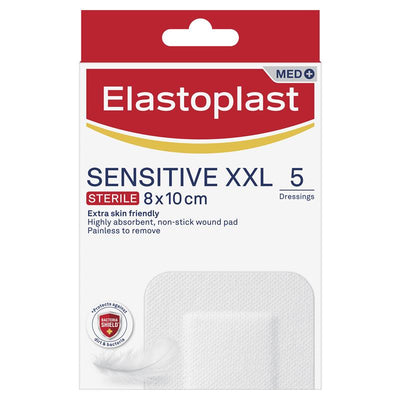Elastoplast Sensitive Dressing XXL 8x10cm - 5 Sterile Dressings