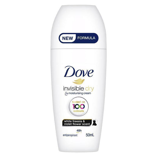 Dove Invisible Dry 50ml Antiperspirant Roll-On, 48h Protection