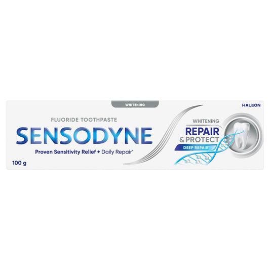 Sensodyne Sensitive Teeth Pain Repair & Protect Whitening Toothpaste 100g - Relief for Sensitive Teeth-Auzzi Store