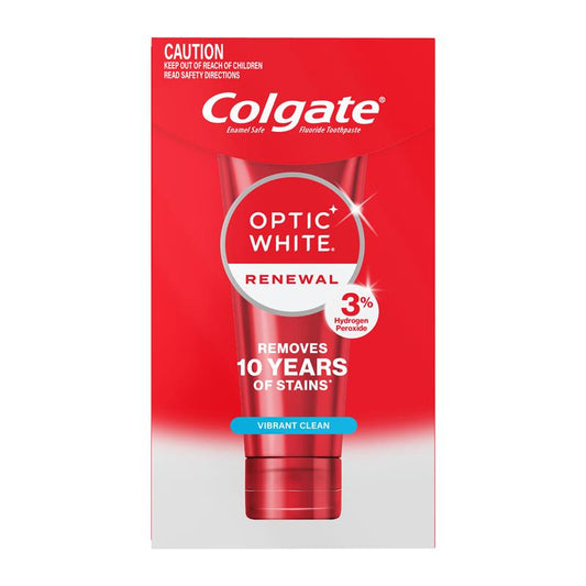 Colgate Optic White Renewal Teeth Whitening Toothpaste - Vibrant Clean 85g - Auzzi Store