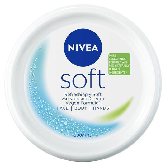 NIVEA Soft Moisturiser Cream for Face, Body & Hands - 200ml-Auzzi Store