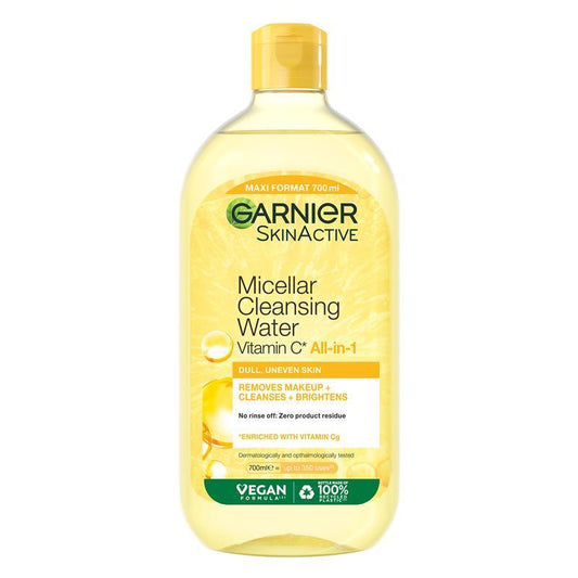 Garnier Vitamin C Micellar Water 700ml - Brightening Cleansing Solution