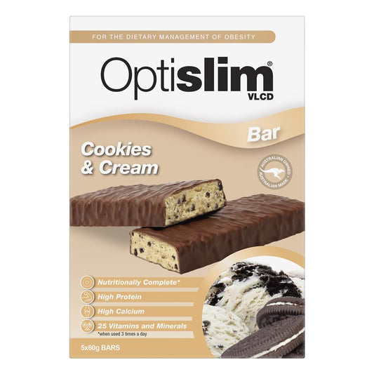 Optislim VLCD Bar Cookies and Cream - 5 Pack-Auzzi Store
