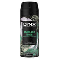 LYNX Emerald Sage Premium Body Spray for Men, 150ml, 72h Freshness