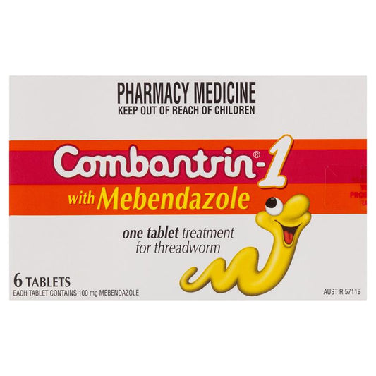 Combantrin-1 Threadworm Treatment Tablets - 6 Pack-Auzzi Store
