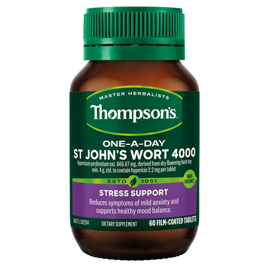 Thompson's One-A-Day St. John's Wort 4000mg Supplement – 60 Tablets