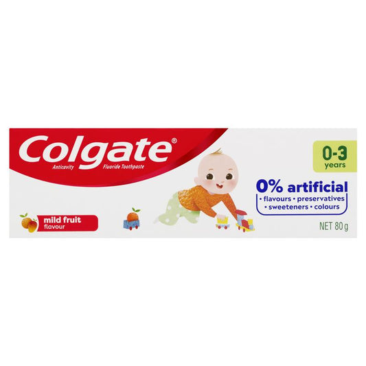 Colgate Kids Anticavity Toothpaste 0-3 Years Mild Fruit 80g - Auzzi Store