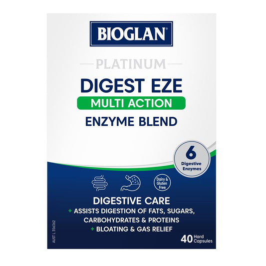 Bioglan Platinum Digest Eze Multi Action 40 Capsules - Digestive Support – view 2 - Auzzistore