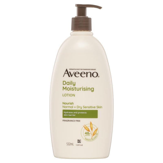 Aveeno Daily Moisturising Fragrance-Free Body Lotion - 532mL-Auzzi Store