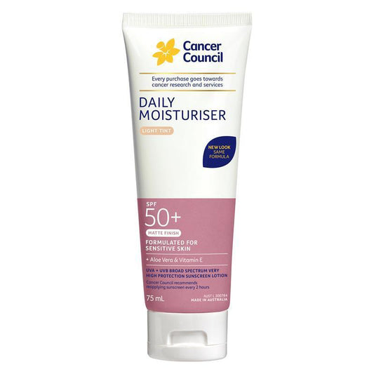 Cancer Council SPF 50+ Day Wear Face Matte Light Tint - 75ml Tube - Auzzi Store