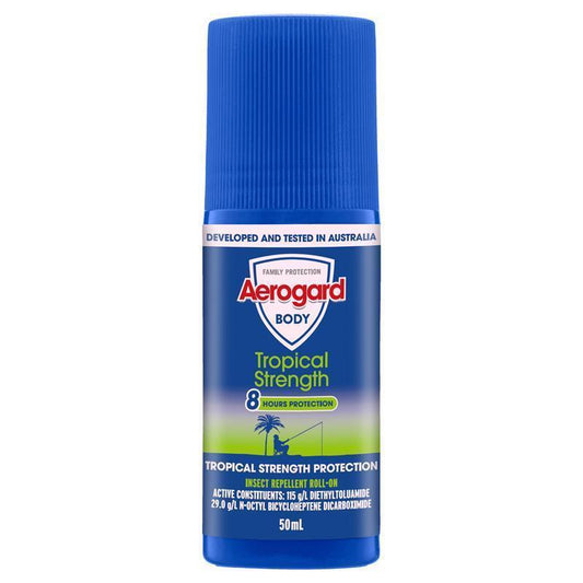 Aerogard Roll On Tropical Strength Insect Repellent - 50mL-Auzzi Store