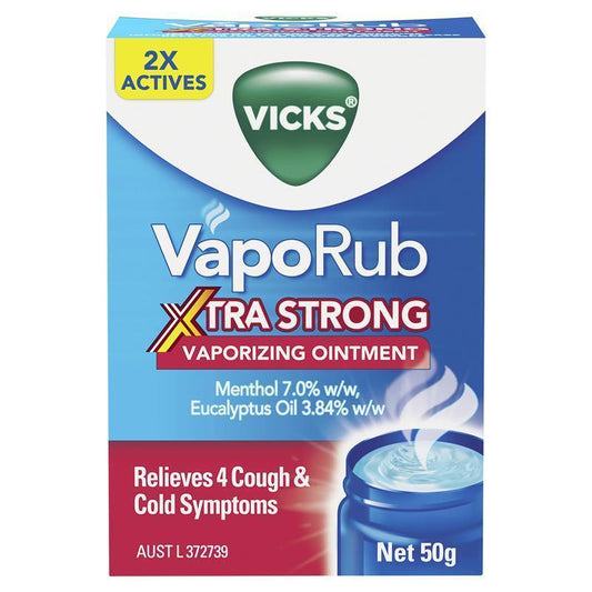 Vicks VapoRub Xtra Strong 50g - Ultimate Cold Relief Ointment