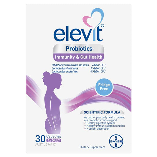 Elevit Probiotics for Immunity & Gut Health - 30 Capsules - Auzzi Store