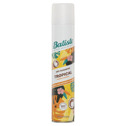 Batiste Tropical Dry Shampoo 350ml - Instant Hair Refresh