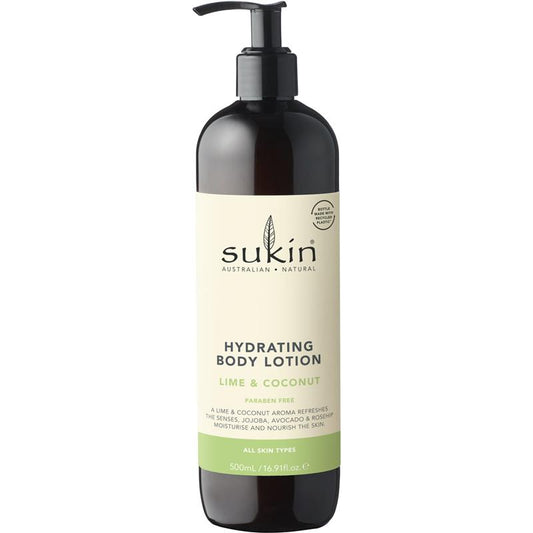 Sukin Hydrating Body Lotion with Lime and Coconut - 500ml-Auzzi Store