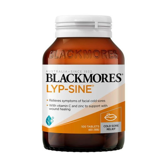 Blackmores Lyp-sine Lysine Tablets 100 | Cold Sore & Immune Support