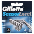 Gillette Sensor Excel Twin Blade Shave Cartridges - Pack of 5