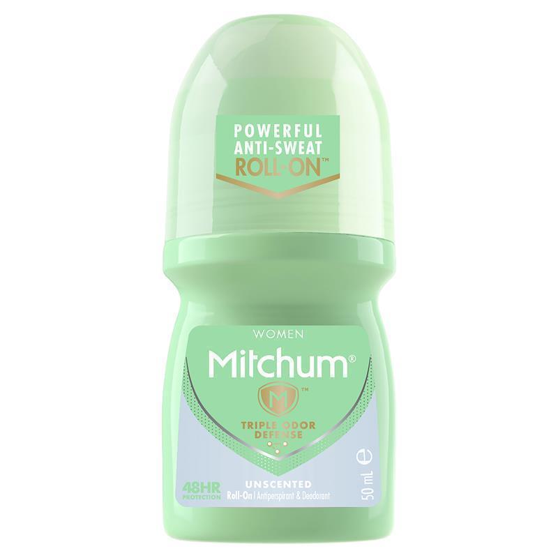 Mitchum Women's Unscented Anti-Perspirant Deodorant Roll-On 50ml