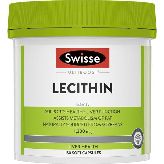 Swisse Ultiboost Lecithin 1200mg 150 Capsules - Support Liver Health-Auzzi Store