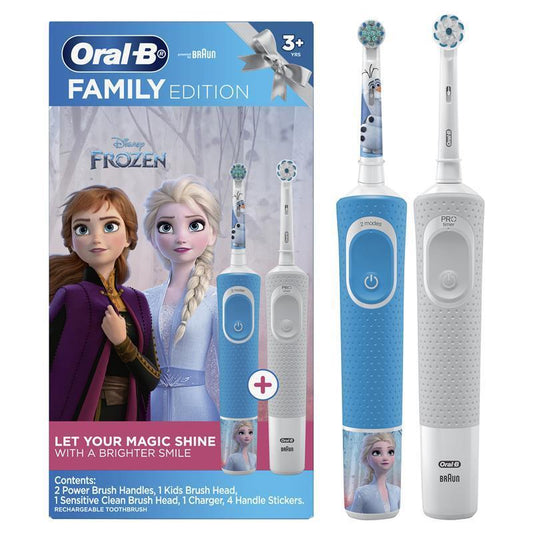 Oral B Power Toothbrush Pro 100 Frozen/Star Wars Pack - Fun and Effective Oral Care for Kids