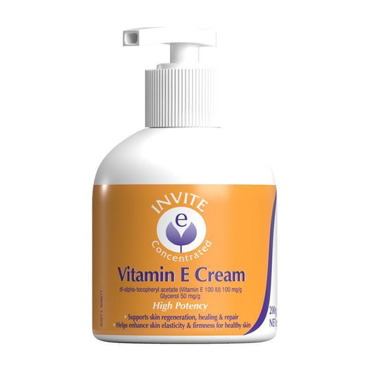 Invite E Vitamin E Cream - 200g Pump for Skin Healing-Auzzi Store