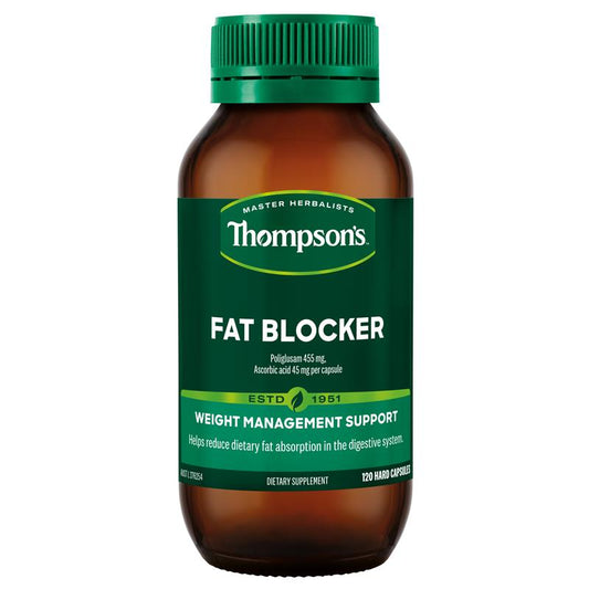 Thompson's Fat Blocker 120 Capsules - Natural Dietary Fat Absorption Support-Auzzi Store