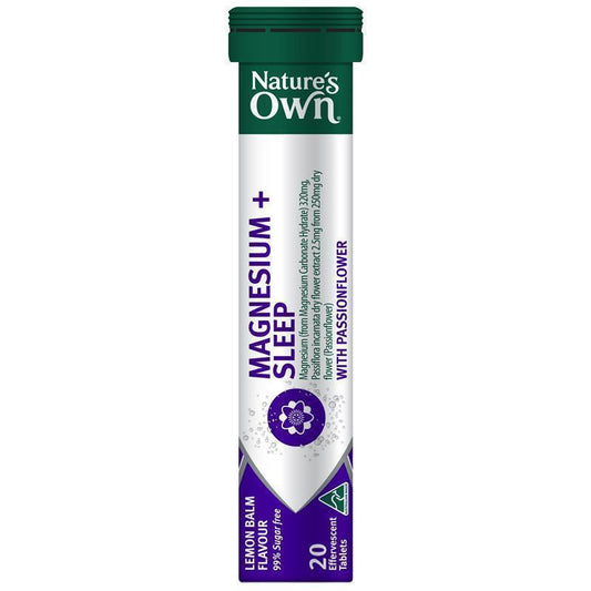 Nature's Own Magnesium + Passionflower Sleep Effervescent Tablets - 20